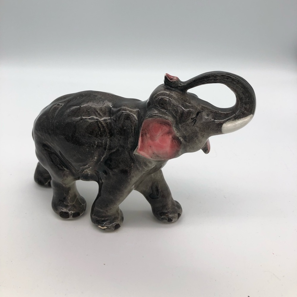 RARE Vintage Hand Decorated Shafford Elephant #5037